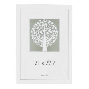 Pildiraam valge puit 21×29,7cm